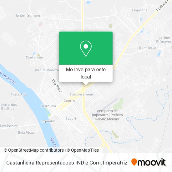 Castanheira Representacoes IND e Com mapa