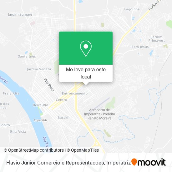 Flavio Junior Comercio e Representacoes mapa