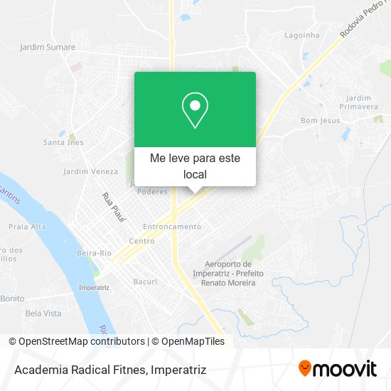 Academia Radical Fitnes mapa