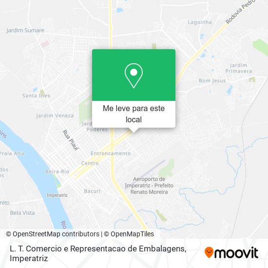 L. T. Comercio e Representacao de Embalagens mapa