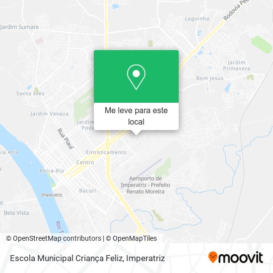 Escola Municipal Criança Feliz mapa