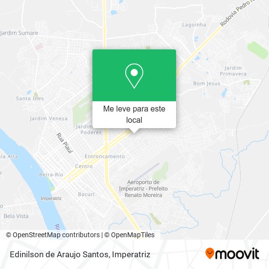 Edinilson de Araujo Santos mapa