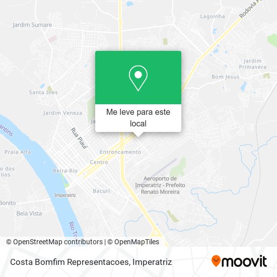 Costa Bomfim Representacoes mapa