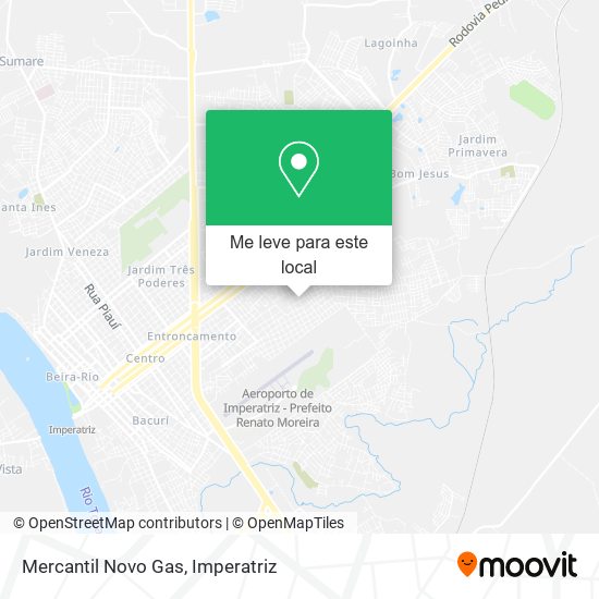 Mercantil Novo Gas mapa