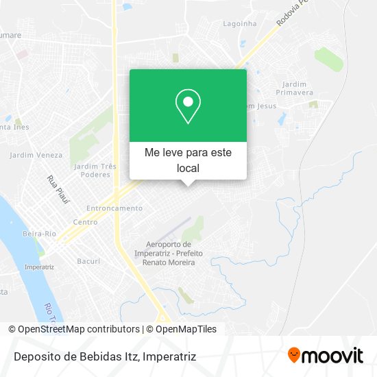 Deposito de Bebidas Itz mapa