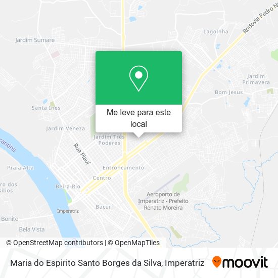 Maria do Espirito Santo Borges da Silva mapa