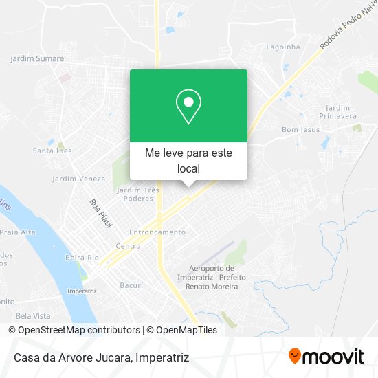 Casa da Arvore Jucara mapa