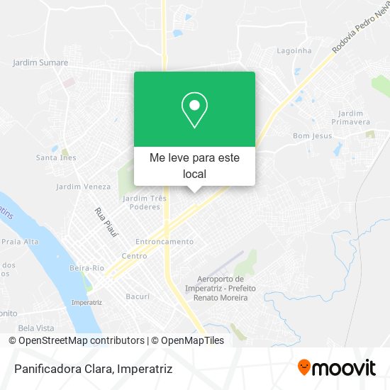 Panificadora Clara mapa