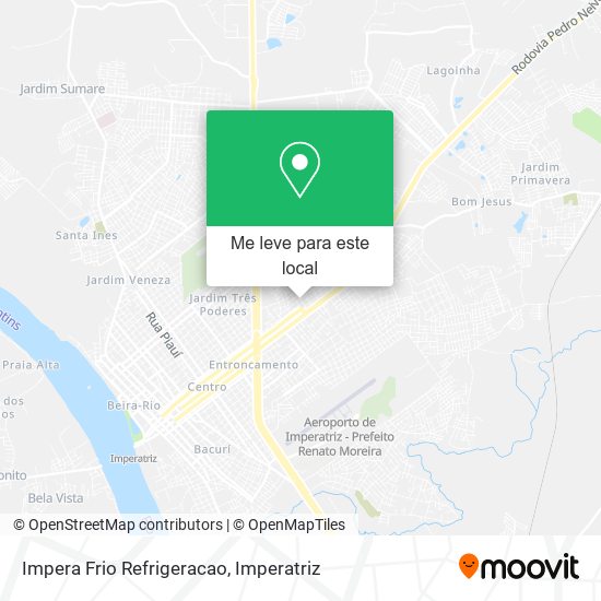 Impera Frio Refrigeracao mapa