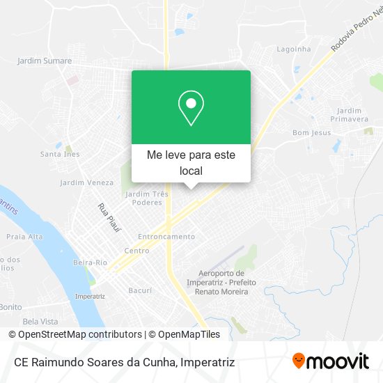 CE Raimundo Soares da Cunha mapa