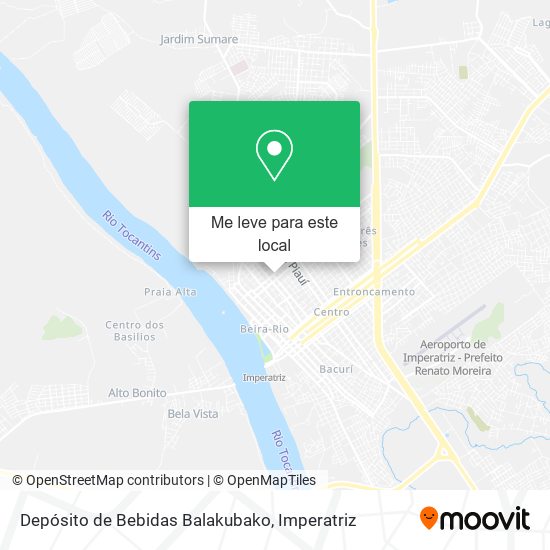 Depósito de Bebidas Balakubako mapa