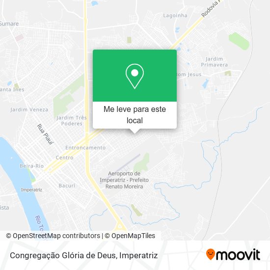 Congregação Glória de Deus mapa