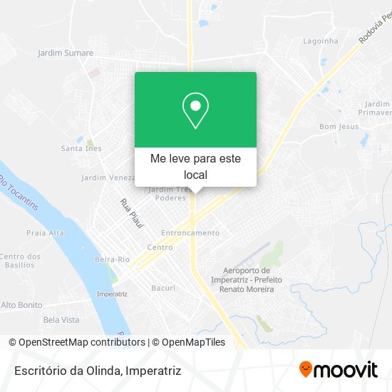 Escritório da Olinda mapa