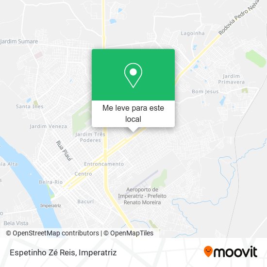 Espetinho Zé Reis mapa