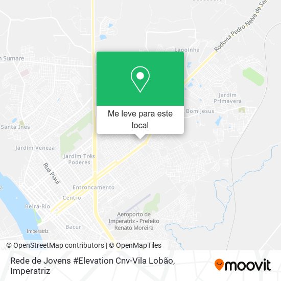 Rede de Jovens #Elevation Cnv-Vila Lobão mapa