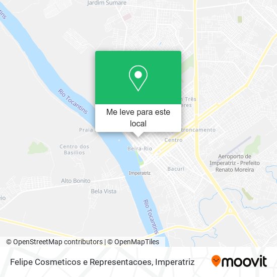 Felipe Cosmeticos e Representacoes mapa