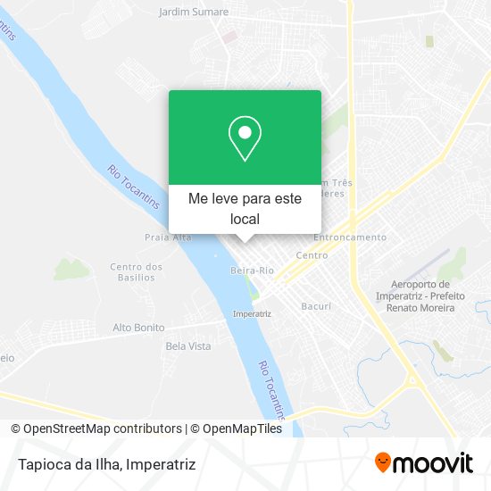 Tapioca da Ilha mapa