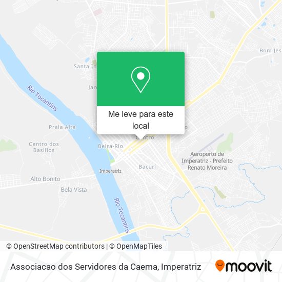 Associacao dos Servidores da Caema mapa