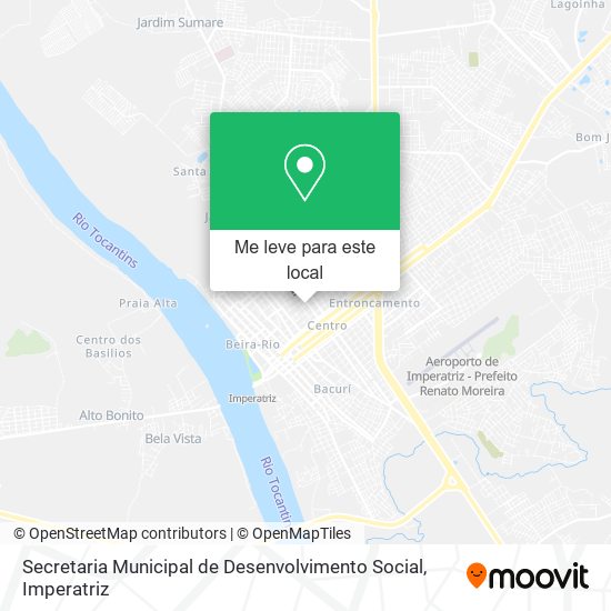 Secretaria Municipal de Desenvolvimento Social mapa