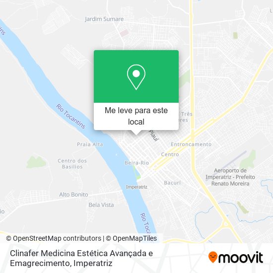 Clinafer Medicina Estética Avançada e Emagrecimento mapa