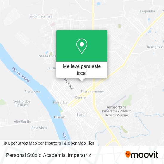 Personal Stúdio Academia mapa