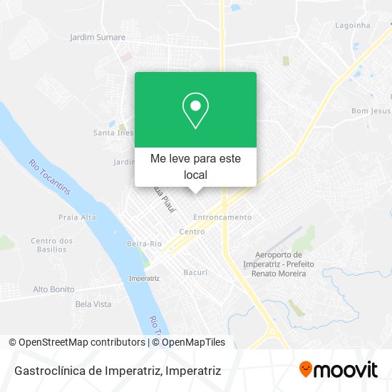 Gastroclínica de Imperatriz mapa