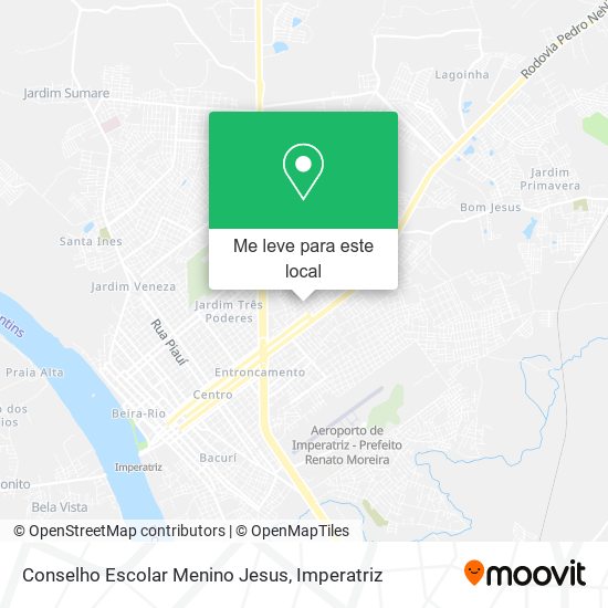 Conselho Escolar Menino Jesus mapa