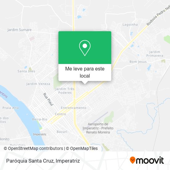 Paróquia Santa Cruz mapa