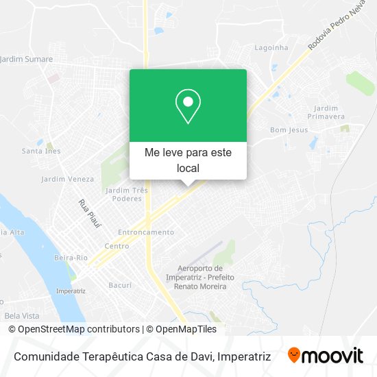 Comunidade Terapêutica Casa de Davi mapa