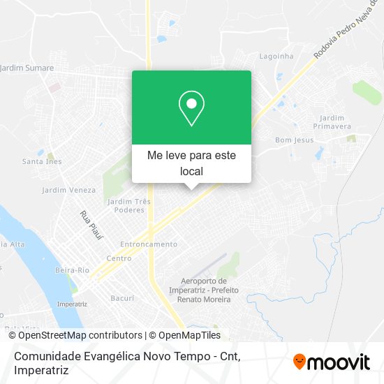 Comunidade Evangélica Novo Tempo - Cnt mapa