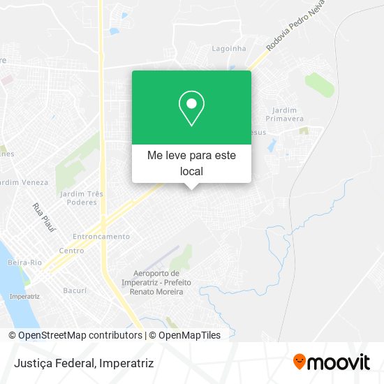 Justiça Federal mapa