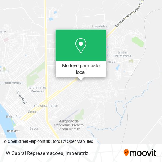 W Cabral Representacoes mapa