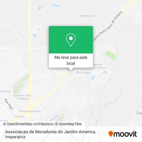 Associacao de Moradores do Jardim America mapa