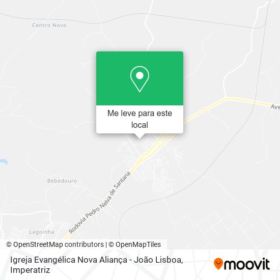 Igreja Evangélica Nova Aliança - João Lisboa mapa