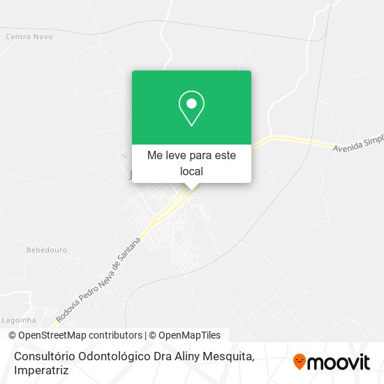 Consultório Odontológico Dra Aliny Mesquita mapa