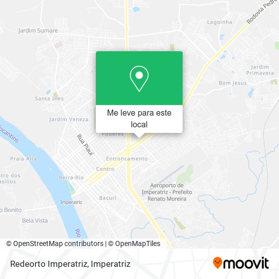 Redeorto Imperatriz mapa