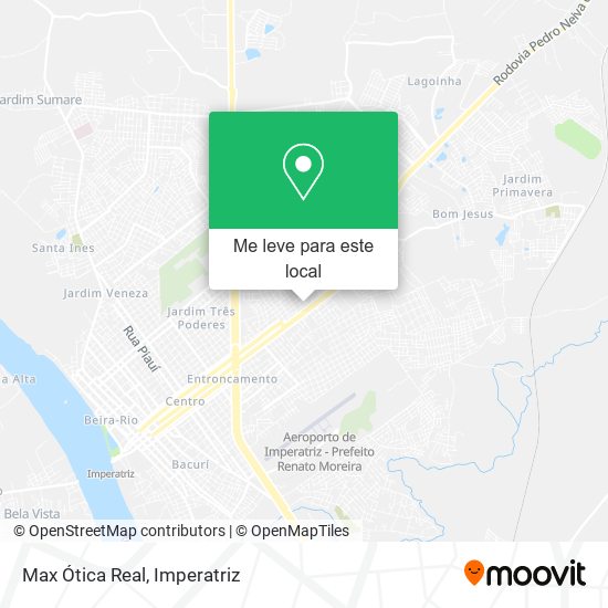 Max Ótica Real mapa