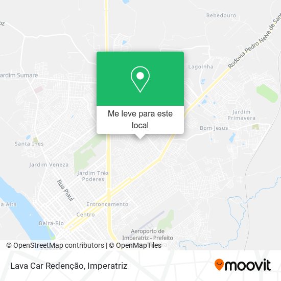 Lava Car Redenção mapa