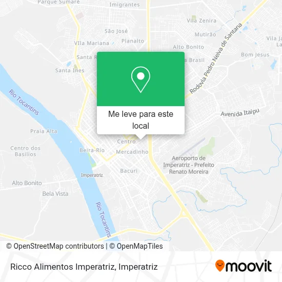 Ricco Alimentos Imperatriz mapa