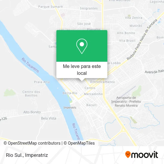 Rio Sul. mapa