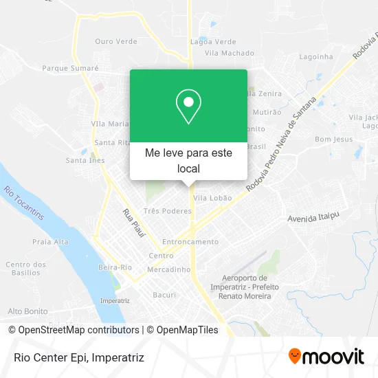 Rio Center Epi mapa