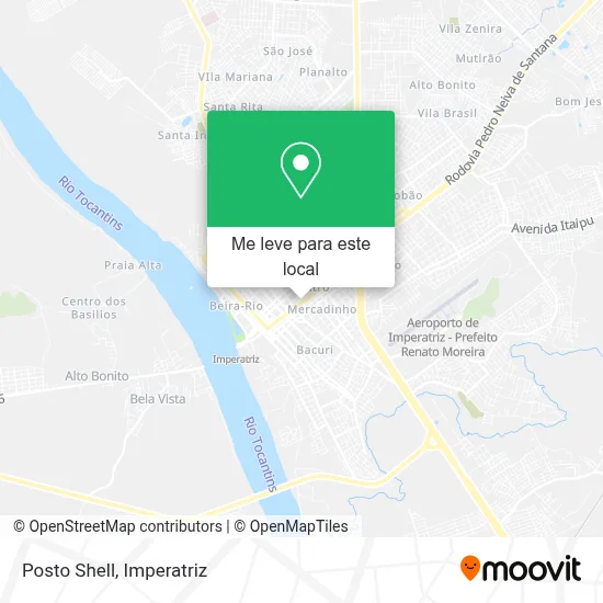 Posto Shell mapa