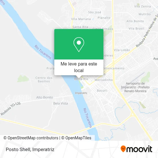 Posto Shell mapa