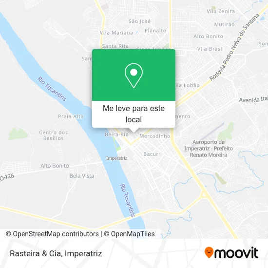 Rasteira & Cia mapa