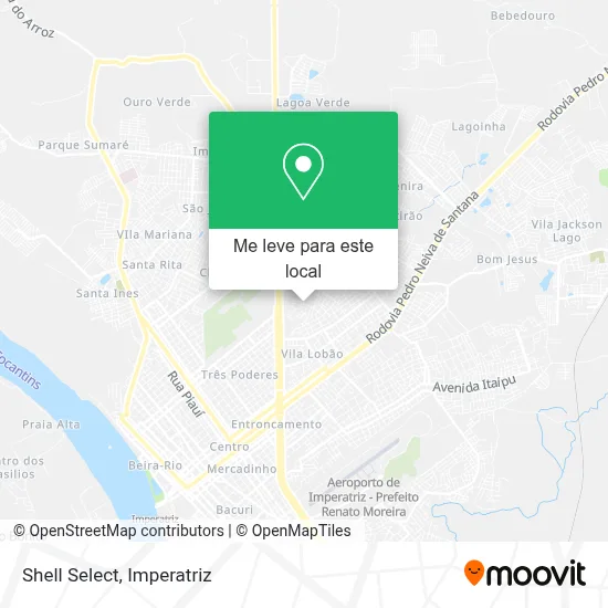 Shell Select mapa