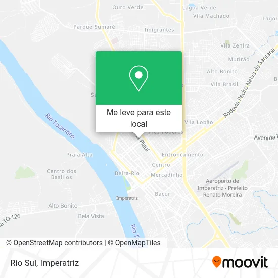 Rio Sul mapa