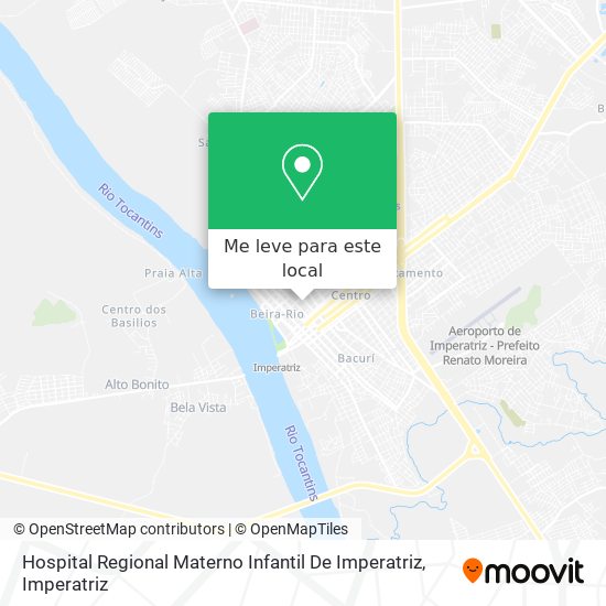 Hospital Regional Materno Infantil De Imperatriz mapa