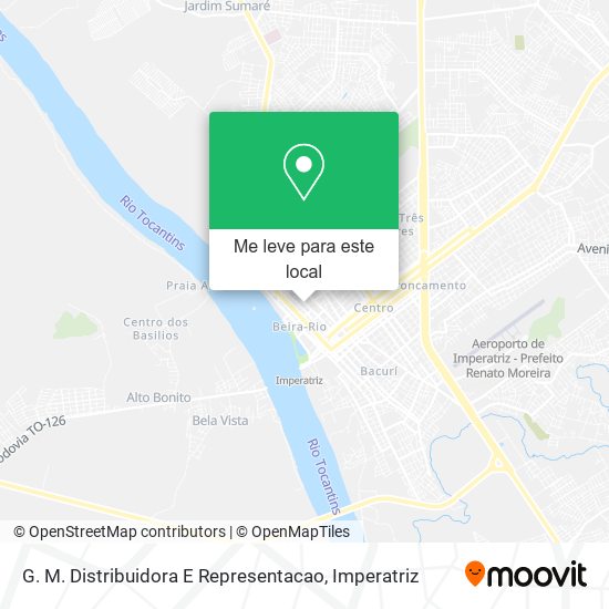 G. M. Distribuidora E Representacao mapa