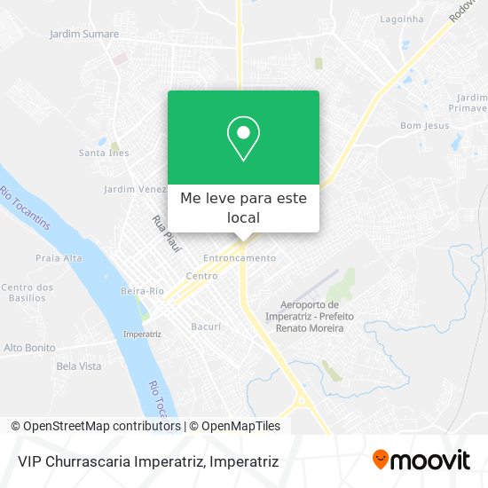 VIP Churrascaria Imperatriz mapa