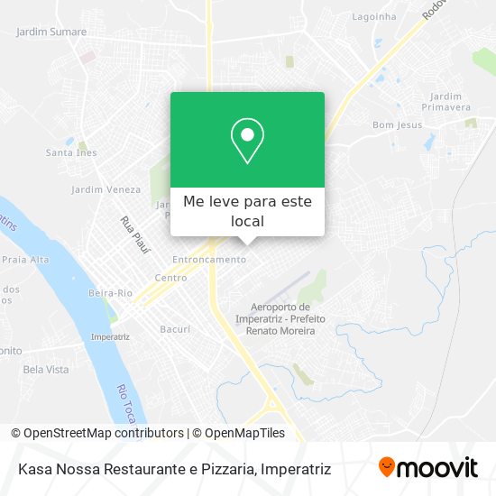 Kasa Nossa Restaurante e Pizzaria mapa